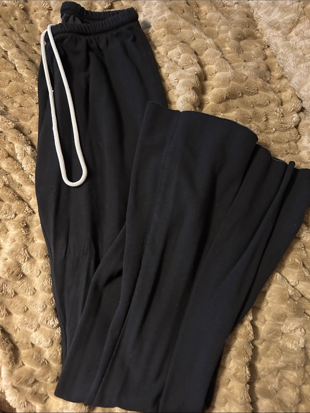 aerie Black Boot Cut Lounge Pants